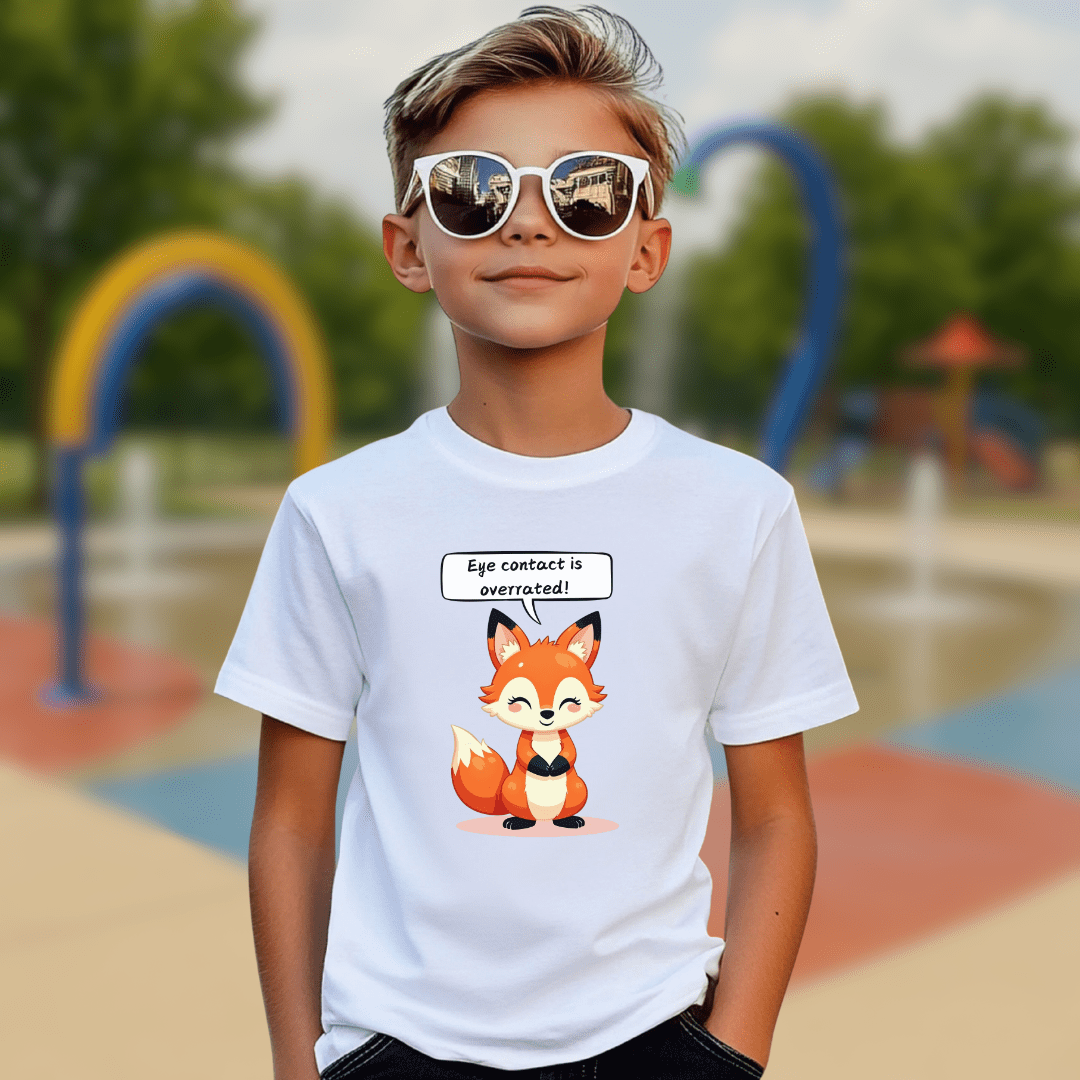 Eye Contact Overrated Youth T-shirt