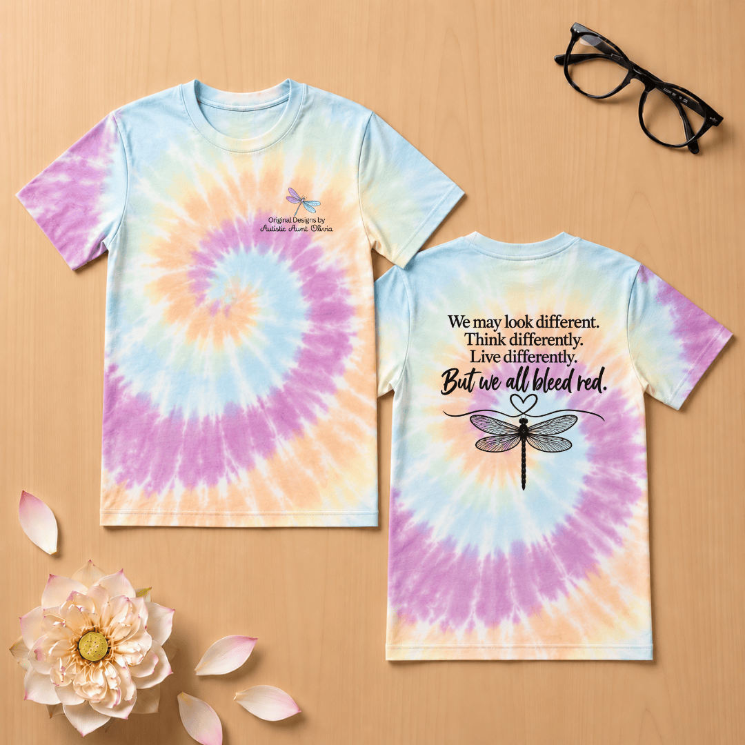 But we all bleed red T-shirt