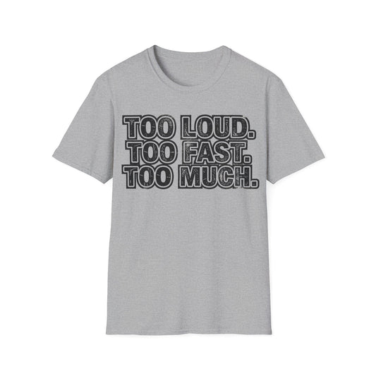 Too Loud. Too Fast. Too Much.