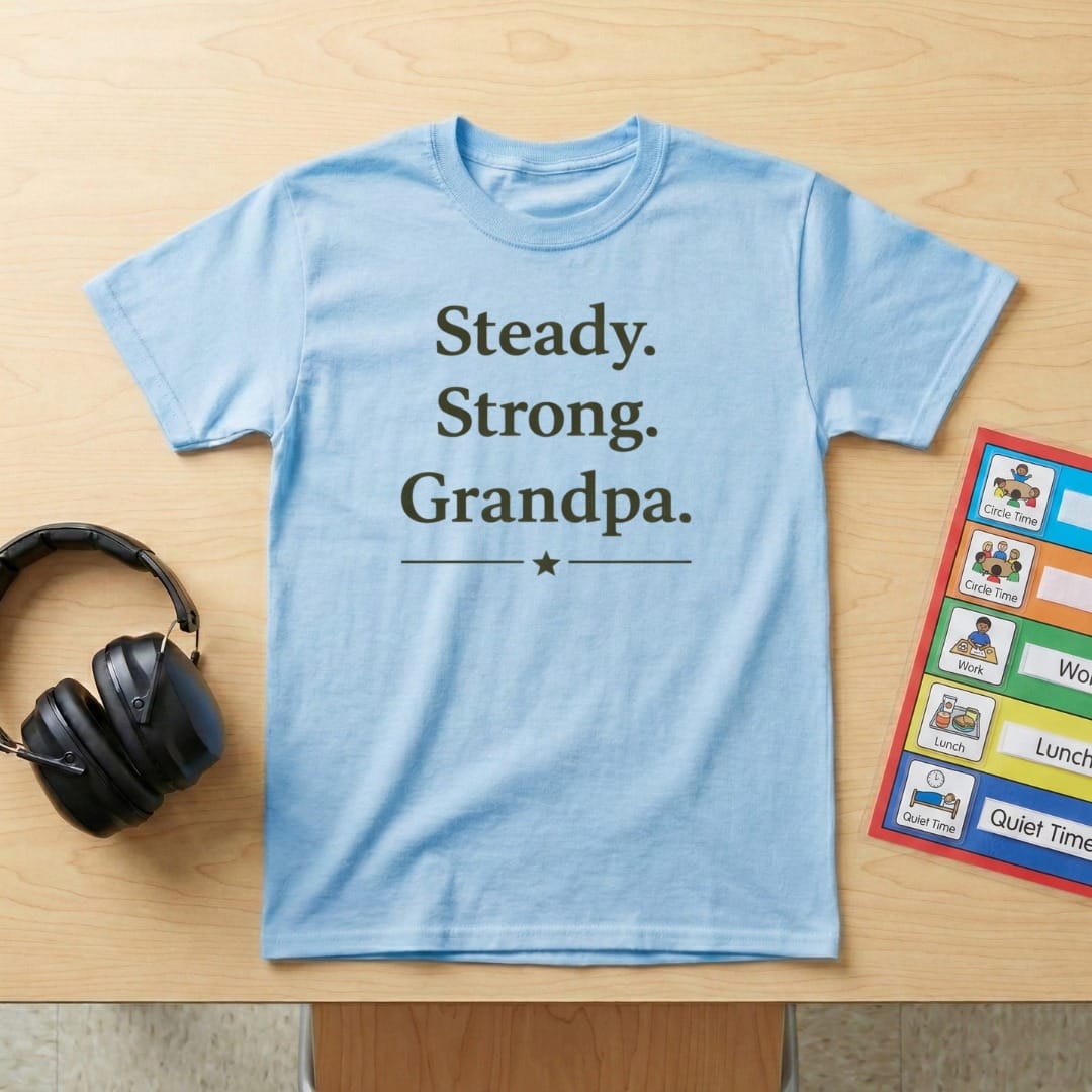 Steady. Strong. Grandpa.