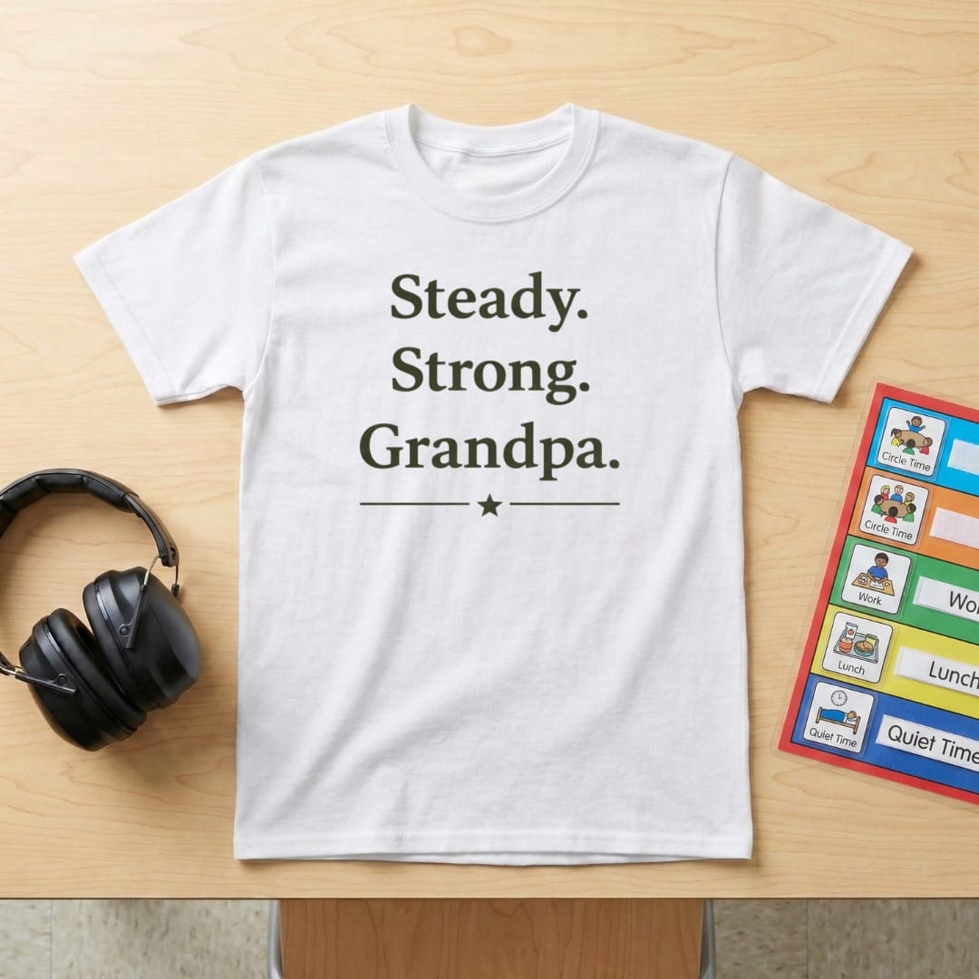 Steady. Strong. Grandpa.