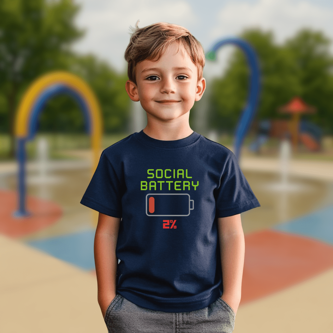Social Battery  Youth T-shirt