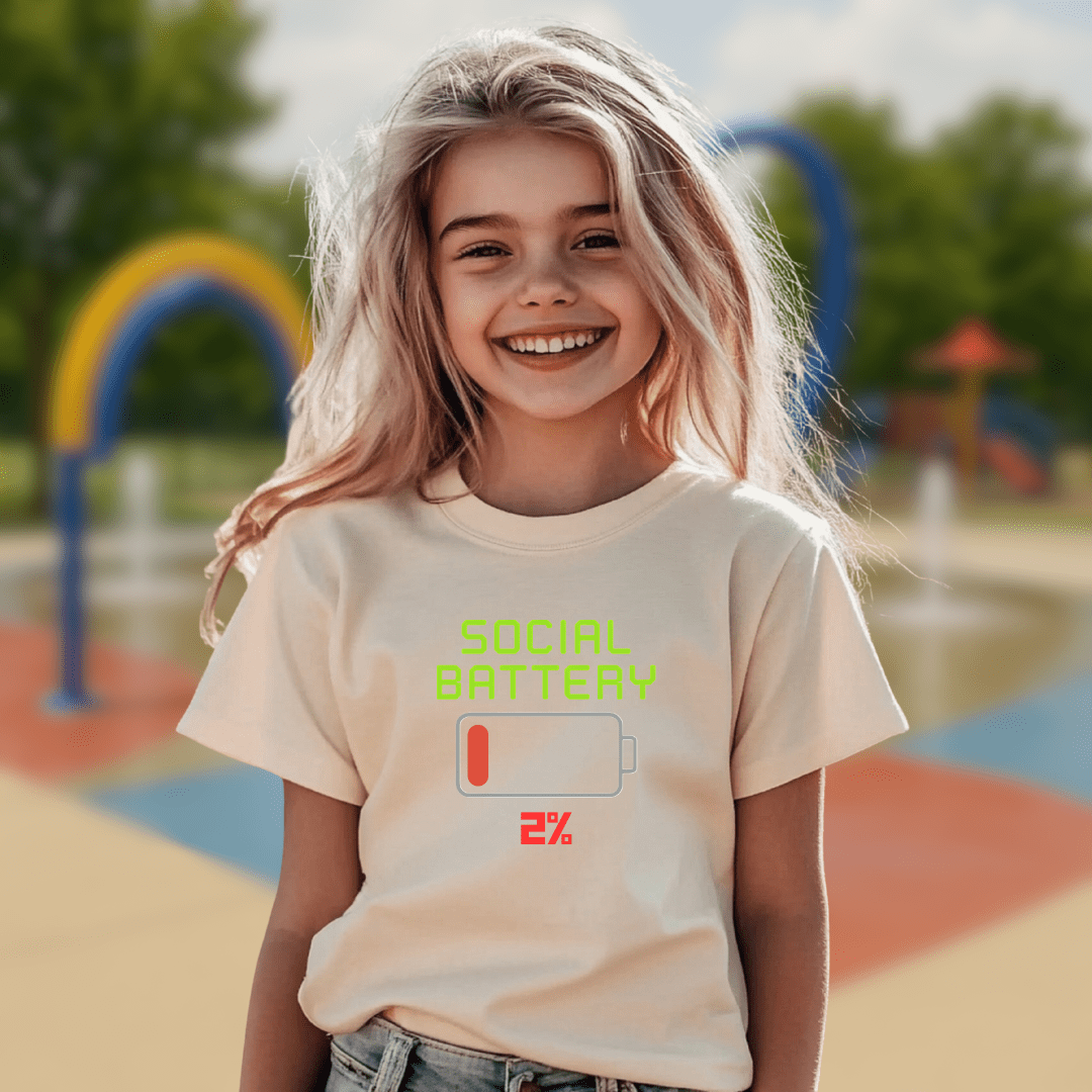 Social Battery  Youth T-shirt